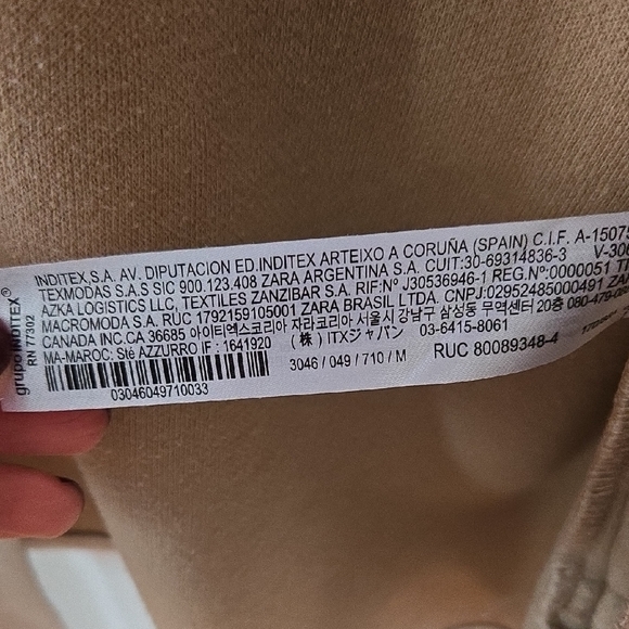 Zara Light Tan Button-Up Jacket - Picture 4 of 7